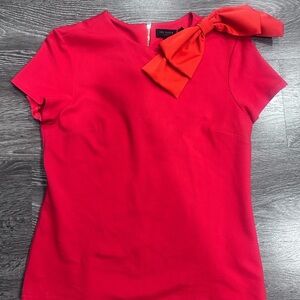 Ted Baker Vibrant Red Top with Bow Detail